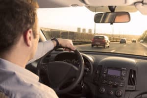 Driver on the highway near Richmond