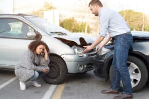 A Richmond car accident with possible whiplash.