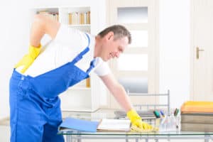 A man suffers a work injury in Richmond, Virginia.