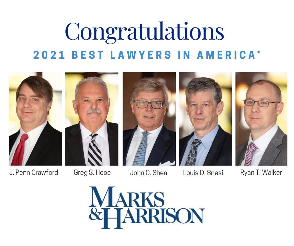5 Marks & Harrison lawyers named to 2021 Best Lawyers list