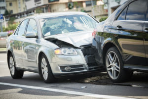 Rear end accident in the highway street.