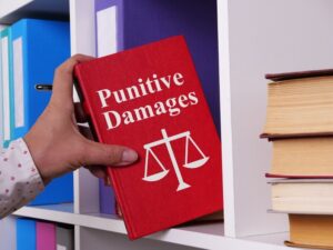 Lawyer getting the punitive damages book.