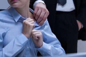 Lady clerk sexually assaulted at work.