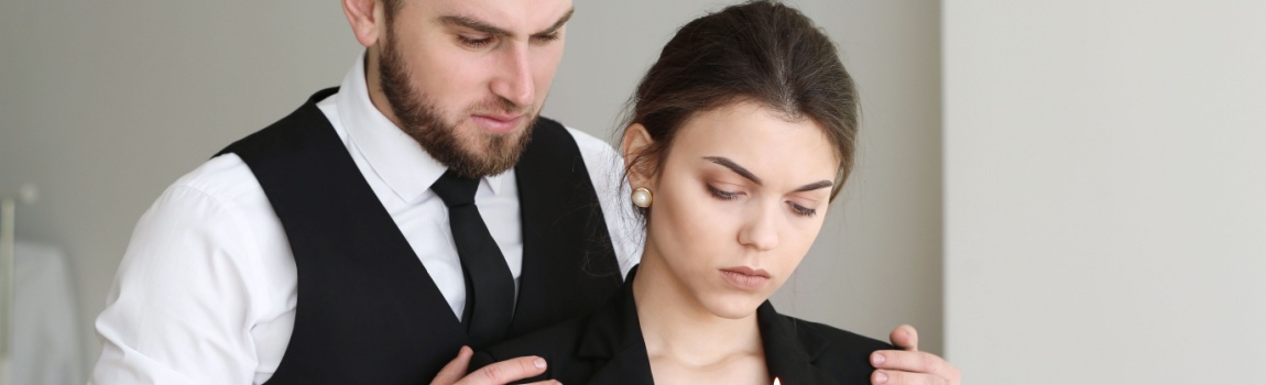 Sad couple over the loss of their parents due to accident.